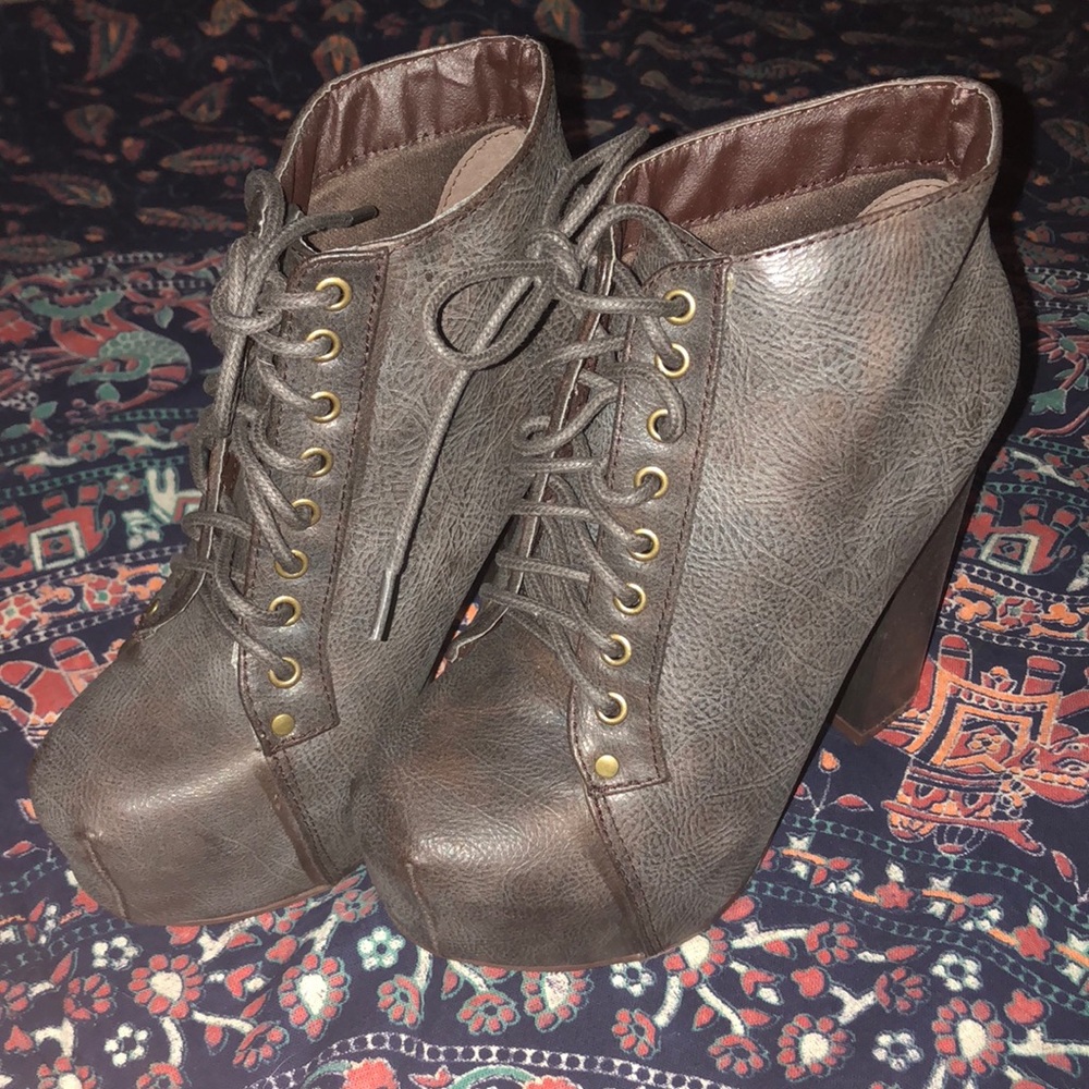 New dark brown boot heels (never worn)